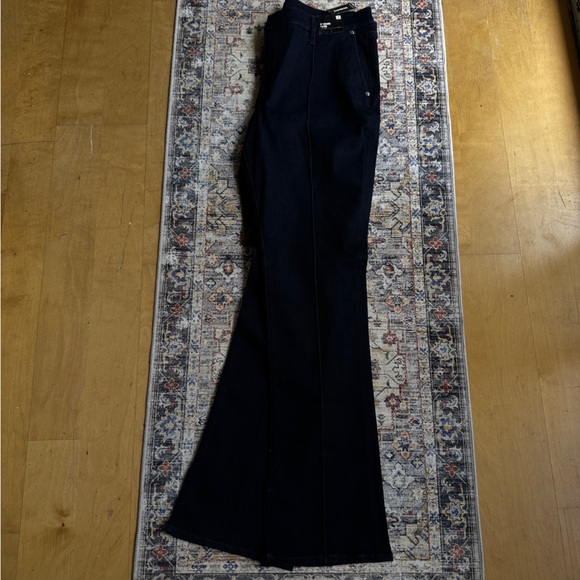 New Express Skyscraper Dark Denim Stretch Jeans size 16 - Picture 5 of 14